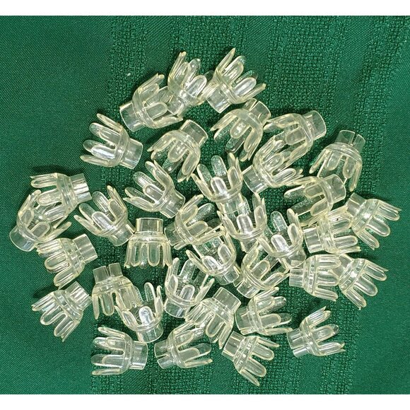 36 Vintage Tulip Reflectors Clear Replacement Christmas Flower Pedal Light Cover - Picture 1 of 7